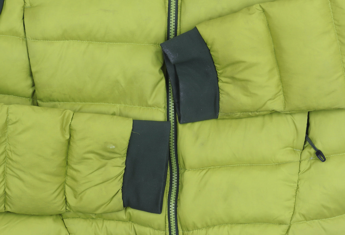 Adidas Men's Green Puffer Jacket with Hood - M