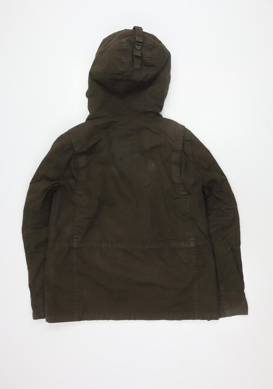 Gap Men's Green S Overcoat Hooded Casual Jacket