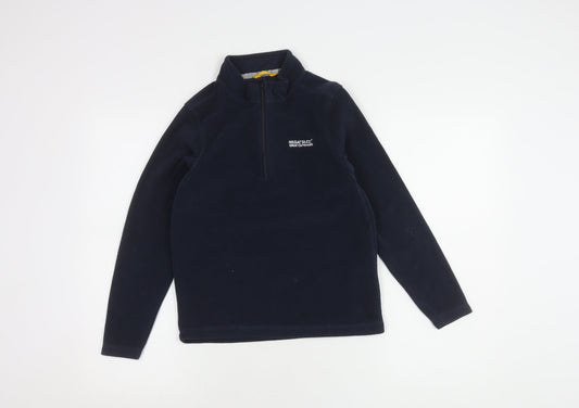 Regatta Boys Blue Fleece Sweatshirt, Size 13 Years, 1/4 Zip