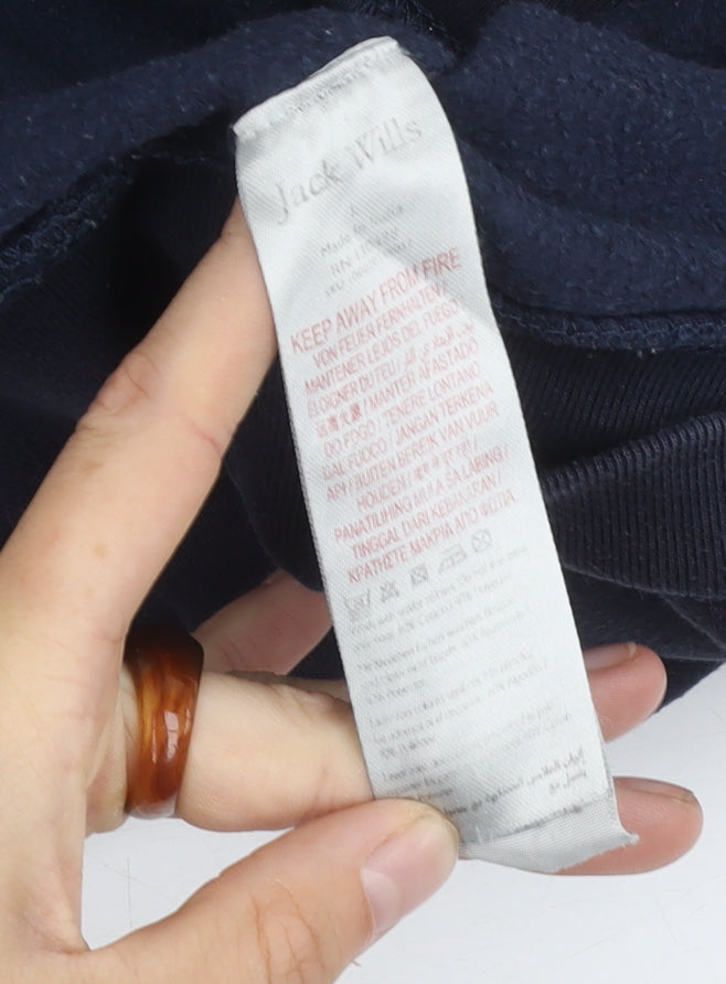 Jack Wills Men's Blue Colourblock Polo L