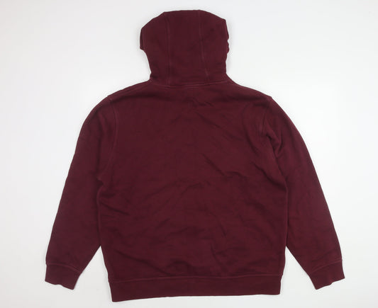 Nike Men's Red Pullover Hoodie L Fleece Graphic