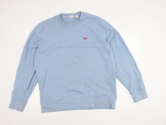 Levi's Men's Blue Crew Neck Sweatshirt L
