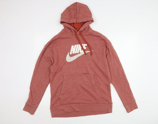Nike Men's Red Pullover Hoodie Size M