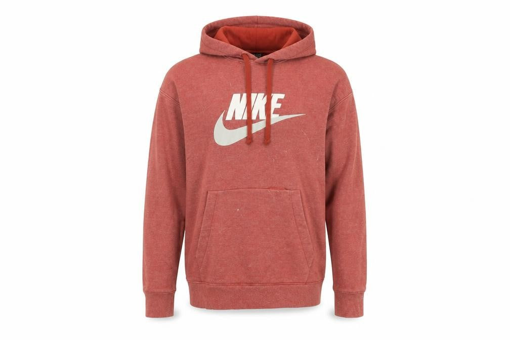 Mens UK M Regular Nike Red Pullover Hoodie