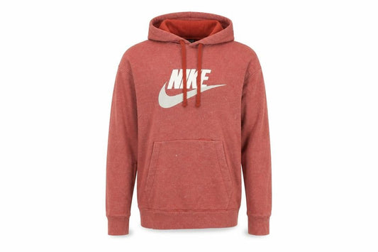 Mens UK M Regular Nike Red Pullover Hoodie