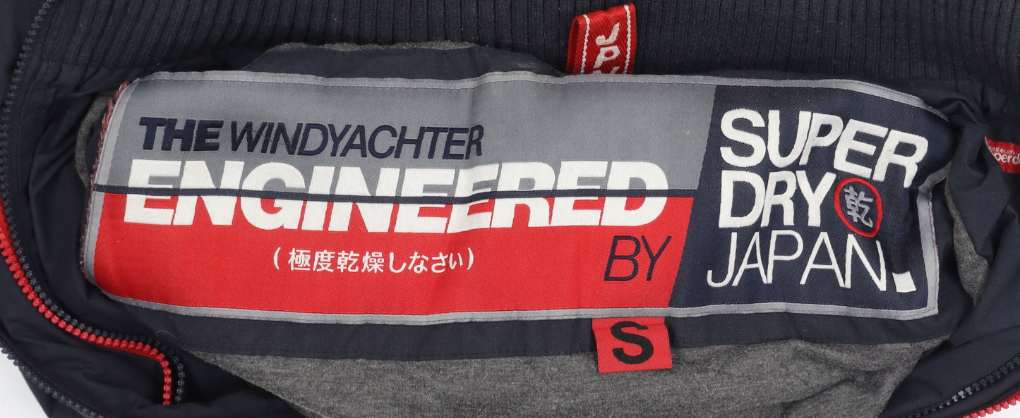 Superdry Men's Blue Windbreaker Jacket, Size S