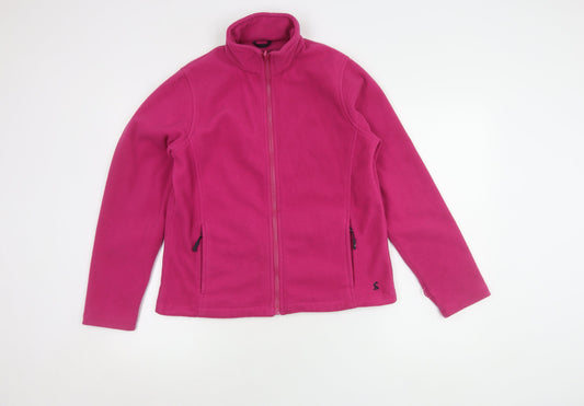Joules Women's Pink Fleece Jacket Size 10