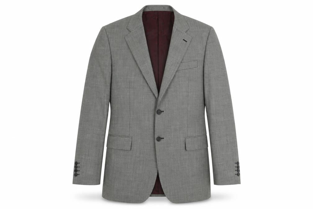 Chester by Chester Barrie Men's Grey Wool Blazer 40L