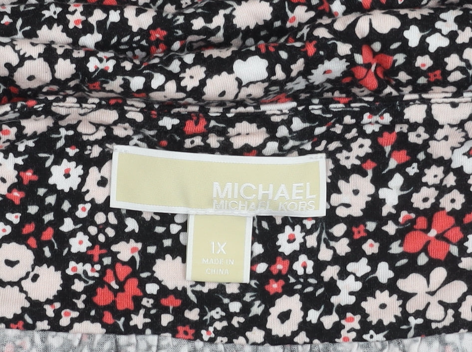 Michael Kors Women's Multicoloured 2XL Tunic Blouse