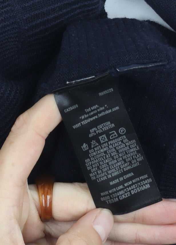 Ted Baker Men's Blue Crew Neck Pullover Jumper M