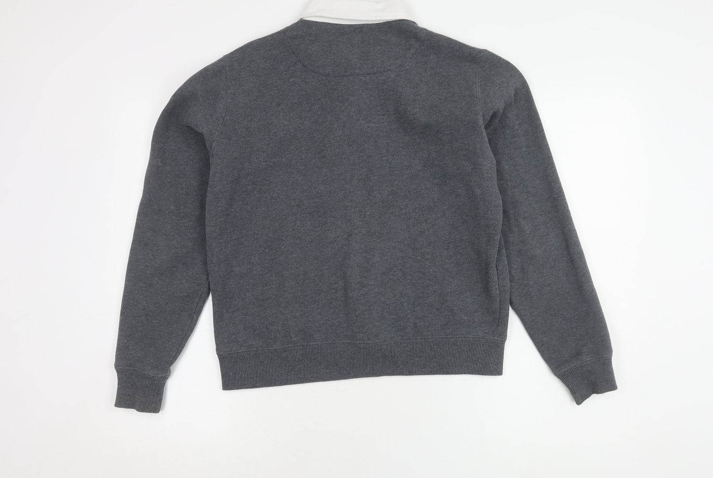 Superdry Women's Grey Collared Jumper Size 10