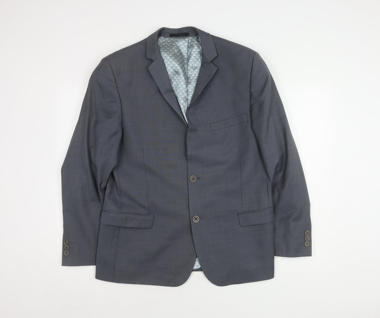 Ted Baker Men's Grey Blazer, 42S, Classic Formal Style