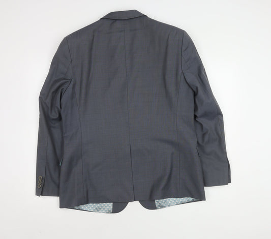 Ted Baker Men's Grey Blazer, 42S, Classic Formal Style