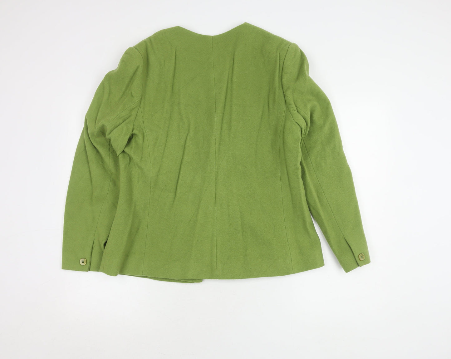 Alexon Green Women's Suit Jacket Size 14 Classic Fit