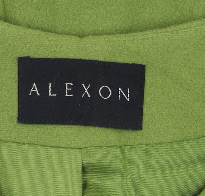 Alexon Green Women's Suit Jacket Size 14 Classic Fit