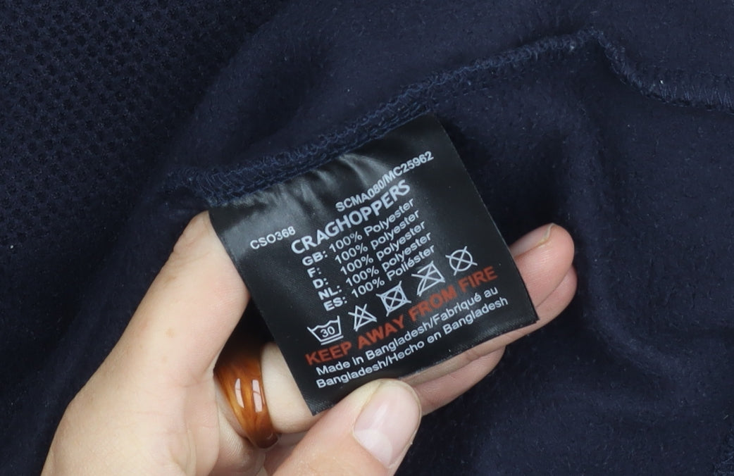 Craghoppers Men's Blue 1/4 Zip Fleece Size S