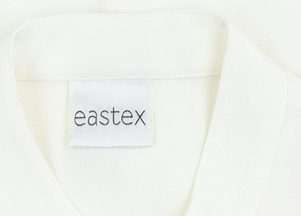 Eastex Women's Ivory Button-Up Shirt, Size 14 - Classic & Casual