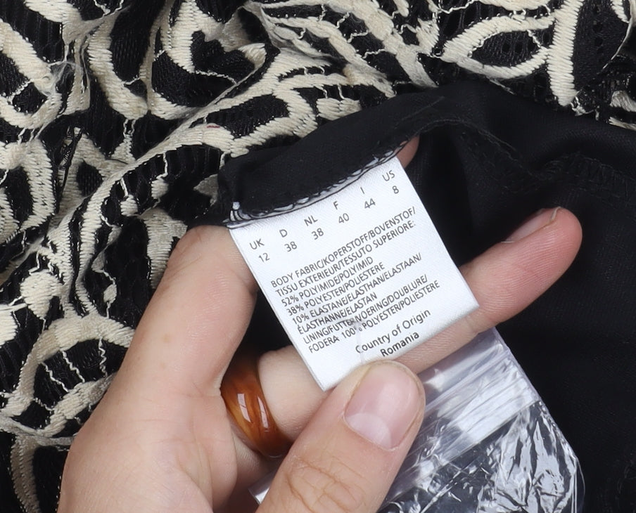 Joe Browns Women's Black Floral Sheath Dress Size 12