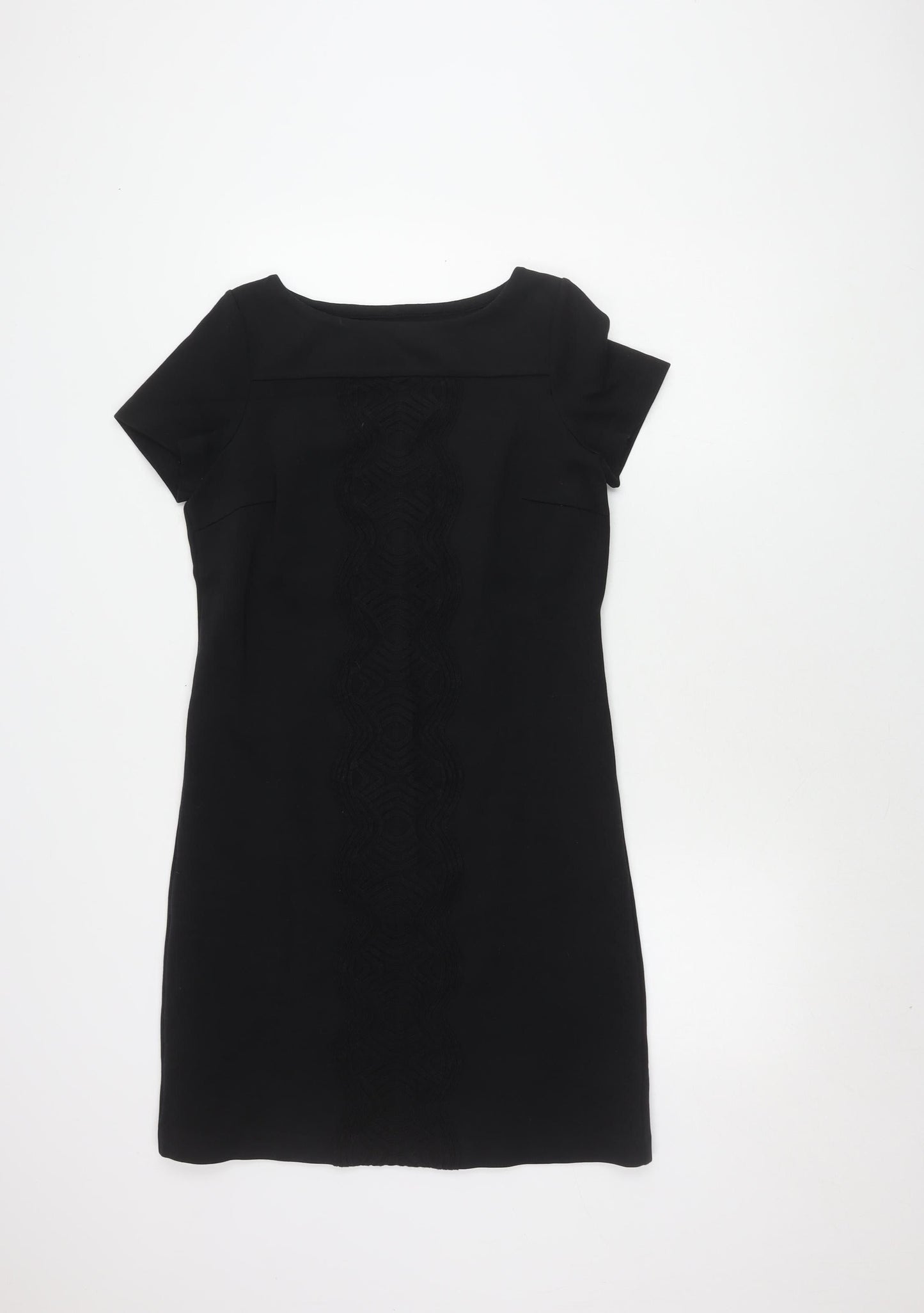 Boden Women's Black Short Sleeve Sheath Dress