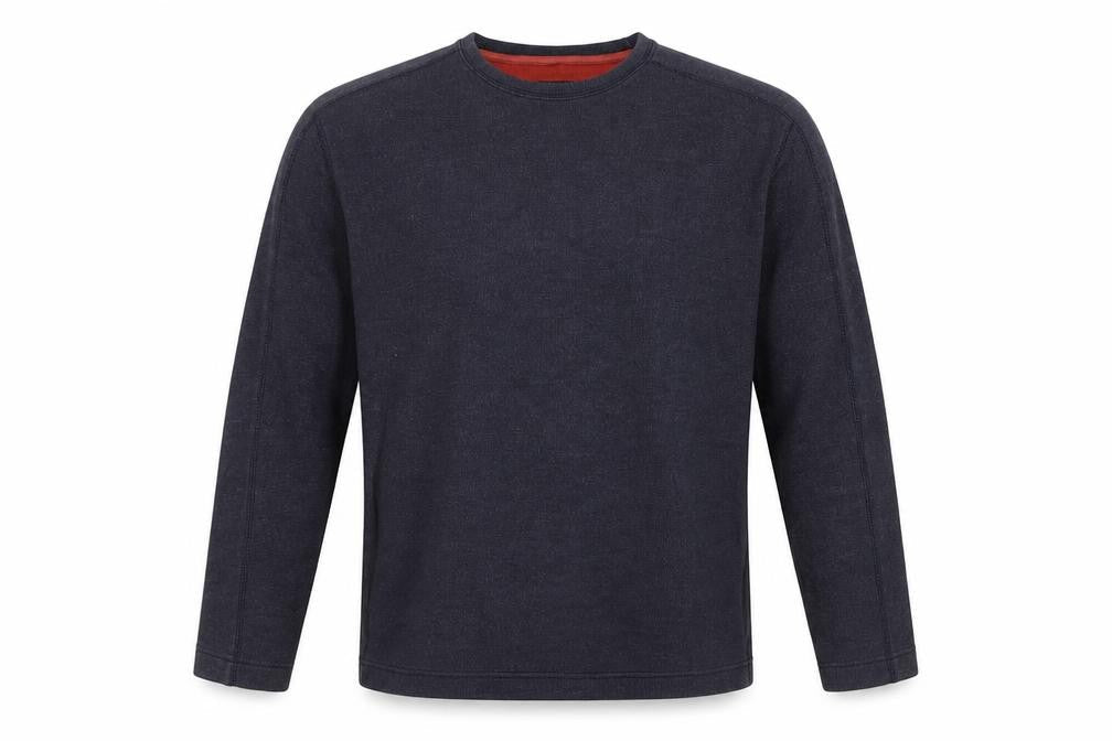 Front view of Thomas Nash Men's Grey jumper, size S