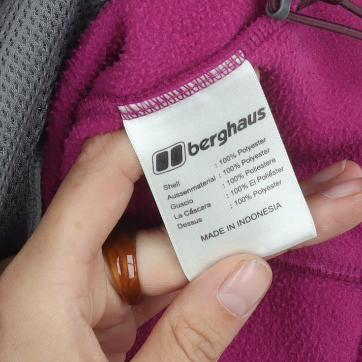 Berghaus Women's Pink Fleece Jacket Size 12