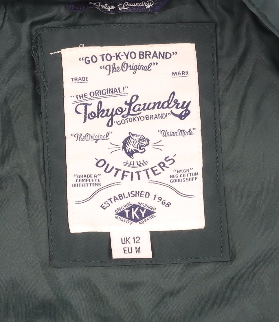 Tokyo Laundry Women's Green Puffer Jacket Size 12