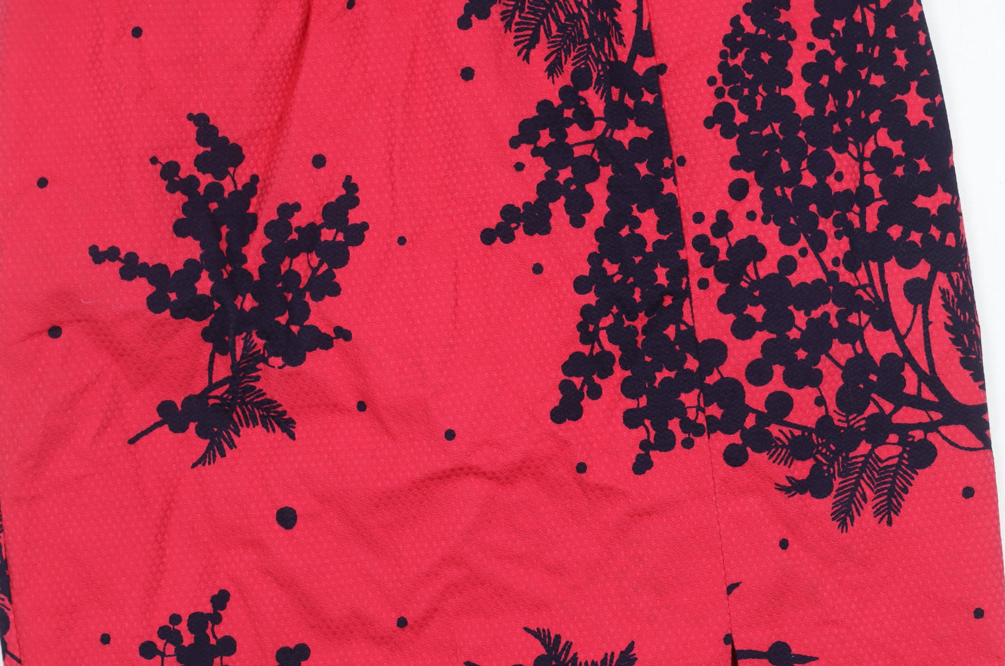Boden Women's Red Sheath Dress, Size 12, V-Neck, Floral