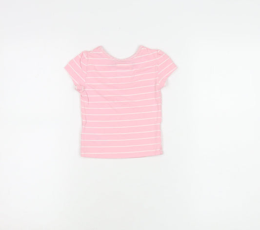 Mantaray Girls Pink Striped T-Shirt 12-18 Months