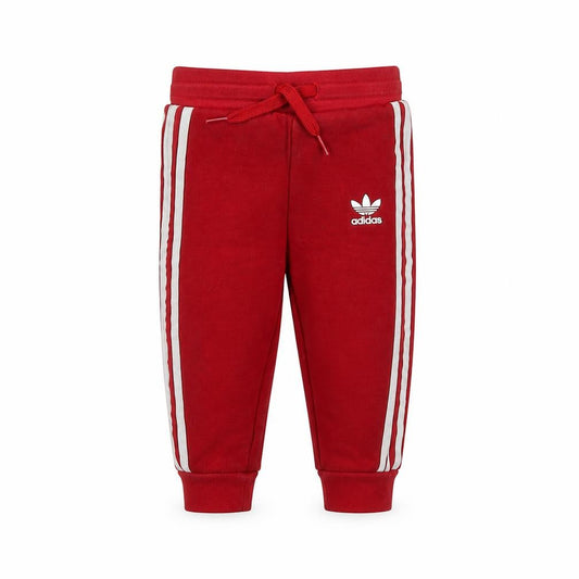 Adidas Unisex Red Jogger 9-12 Months, Elastic Waist