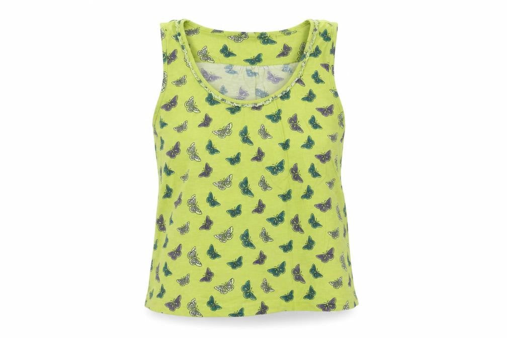 Womens UK Size 10 Laura Ashley Green Cotton Tank
