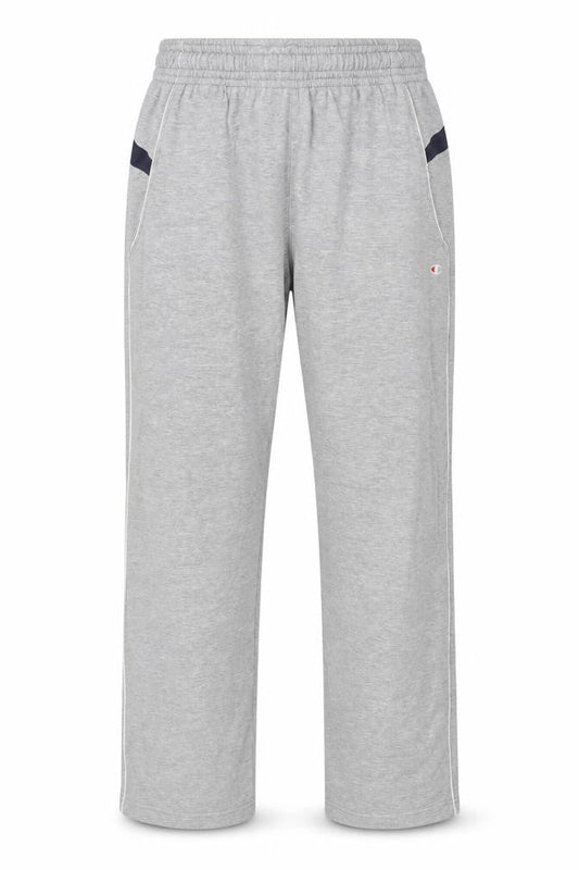 Champion Men's Grey Track Pants, L, Elastic Waist, Jersey