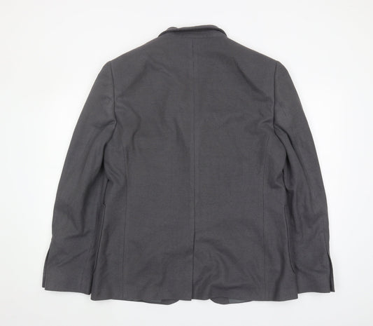 Burton Men's Grey Slim Fit Blazer, Size 44R, Formal
