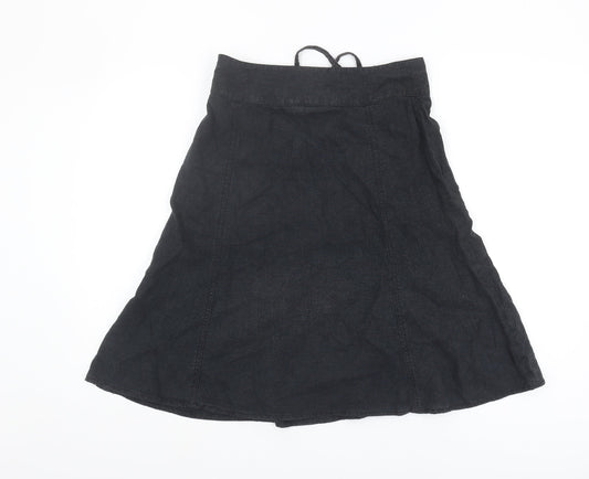 Next Women's Black A-Line Skirt Size 8, New