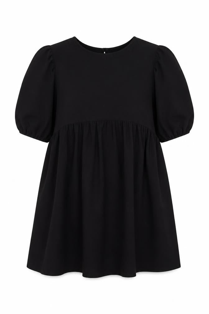 Front view of ASOS DESIGN Women's Black Shift Dress, size 10