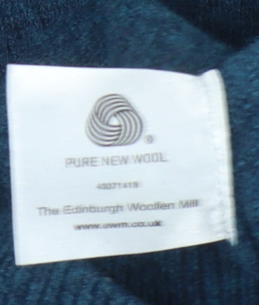 James Pringle Mens XL Blue Wool Pullover Jumper