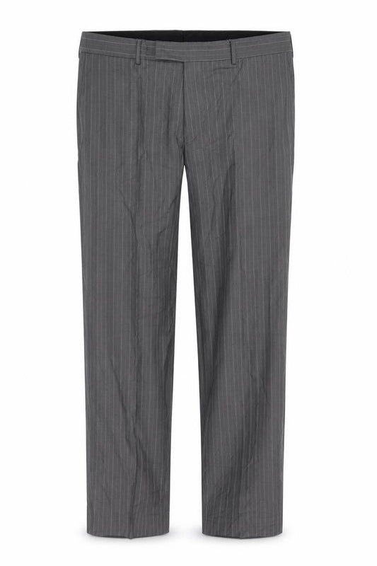 Hugo Boss Grey Striped Men's Trousers Size 58