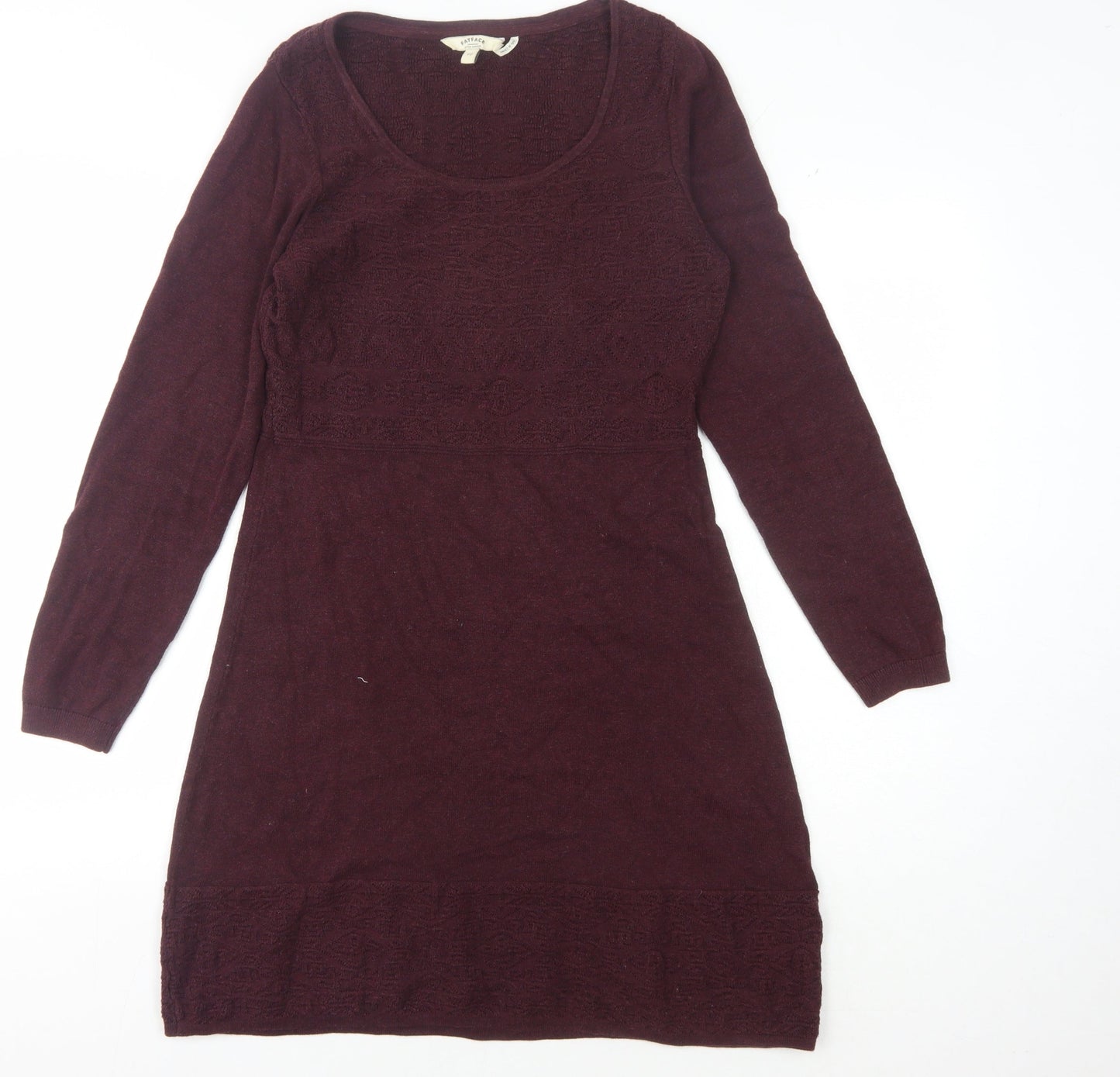 Fat Face Women's Purple Jumper Dress Size 10