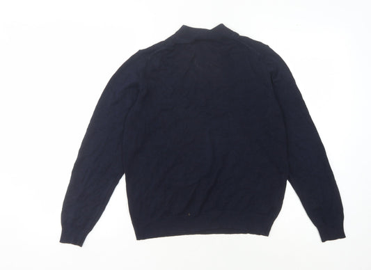 Cotswold Collections Women's Blue S Mock Neck Jumper