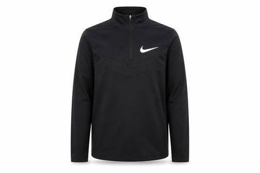 Nike Boys Black Running Sweatshirt L 1/4 Zip Dri-FIT