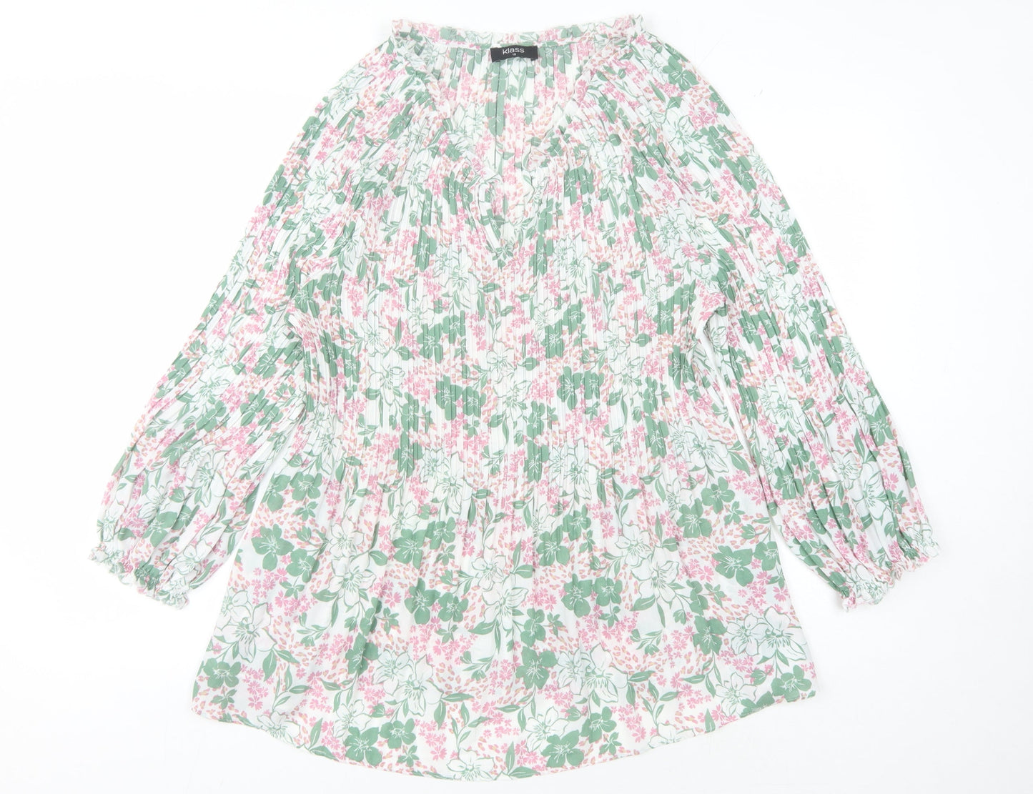 Womens UK Size 18 Klass Multicoloured Polyester Blouse