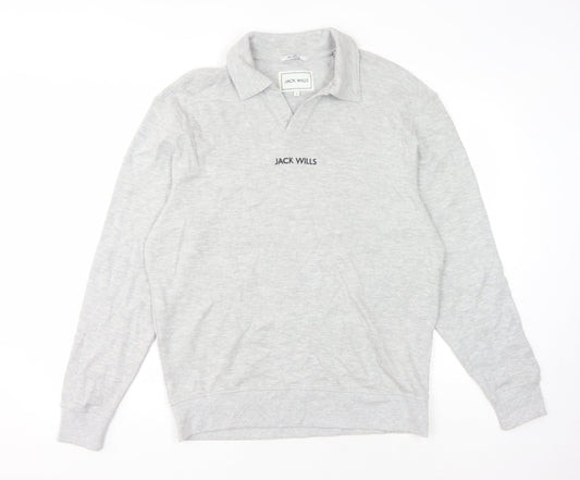 Jack Wills Grey Cotton Sweatshirt Unisex S