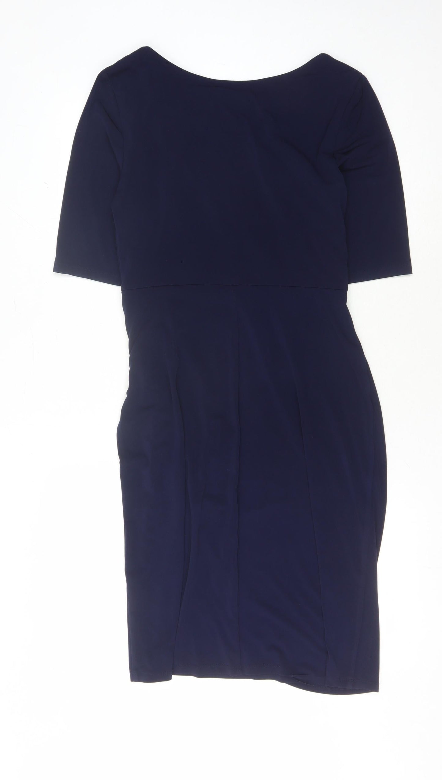 Connected Apparel Women's Blue Sheath Dress, Size 8