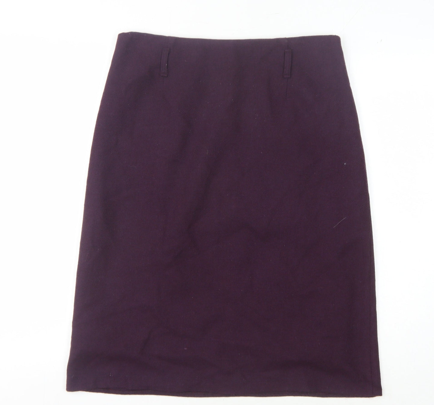 East Women's Purple Pencil Skirt, Size 10, Wool Blend