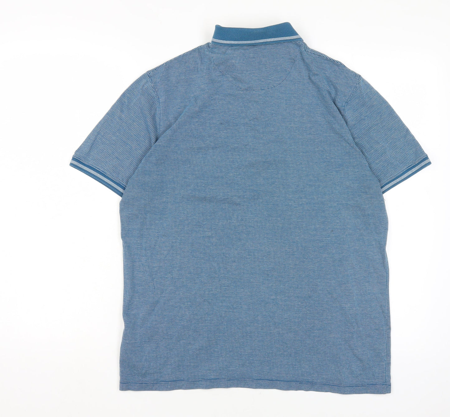 Ted Baker Men's Blue Polo Shirt Medium Cotton