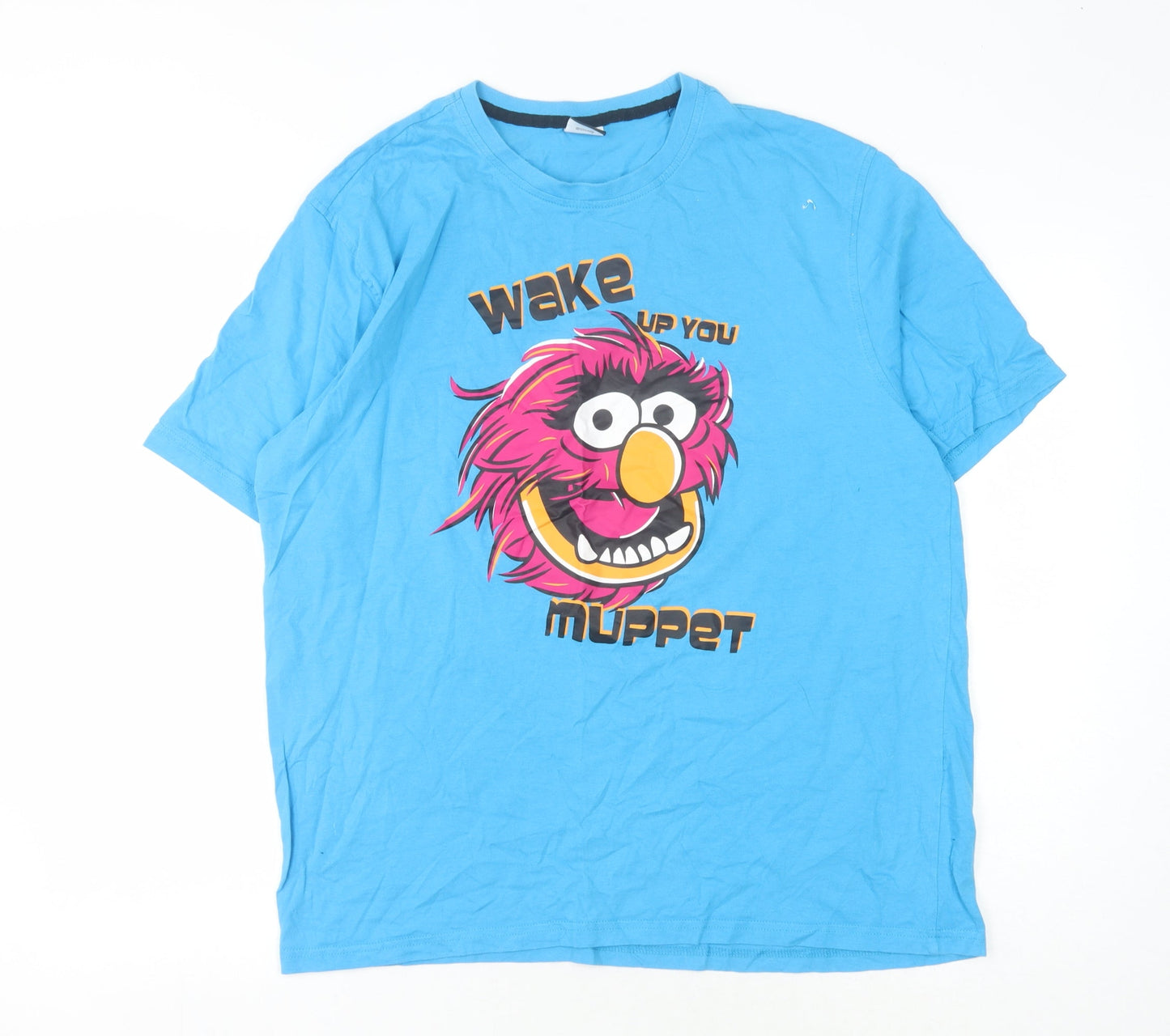 Disney Men's Blue Animal T-Shirt, Large, Fun Cartoon