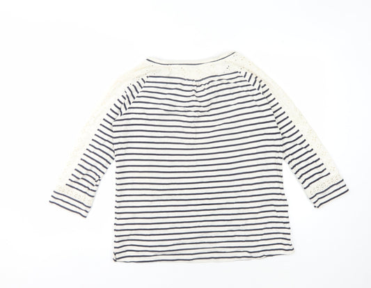 White Stuff Women's Striped Tunic Blouse Size 10