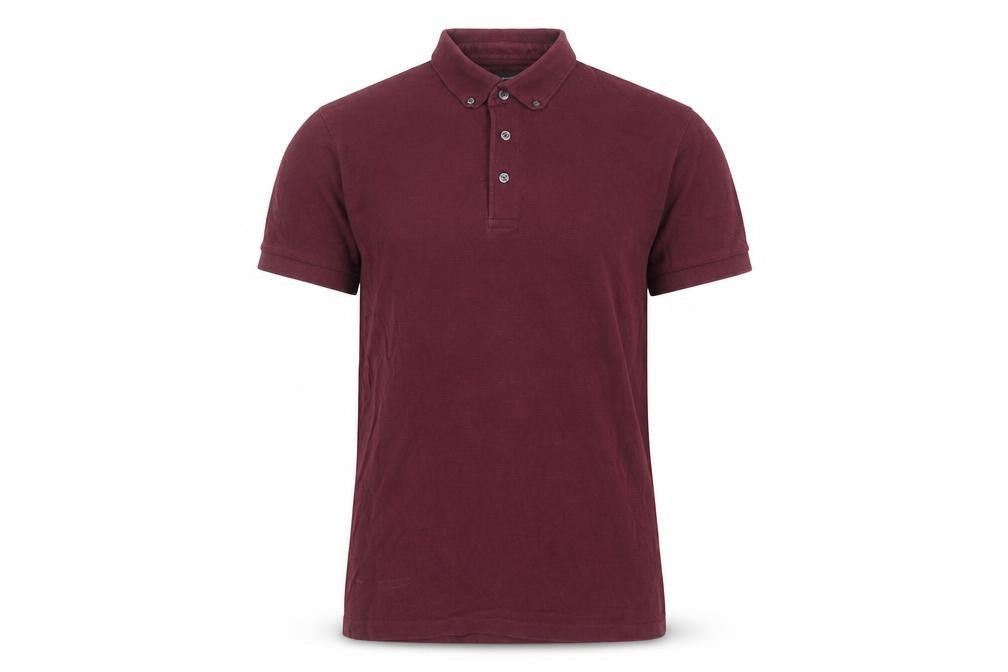 French Connection Men's Red Polo, M Regular Fit
