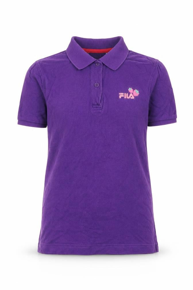 Unisex Adultss UK Size M FILA Purple Cotton Polo