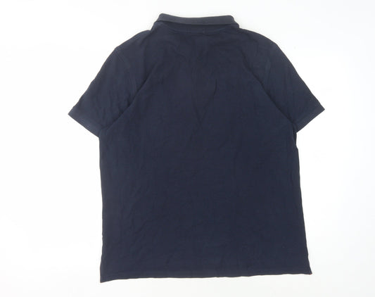 Lyle & Scott Men's Blue Polo Shirt L