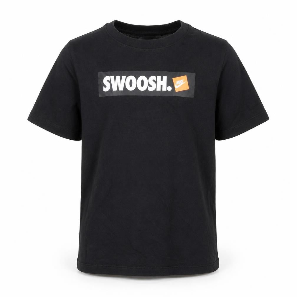 Nike Boys Black Graphic T-Shirt, Size 10-11, Casual Style
